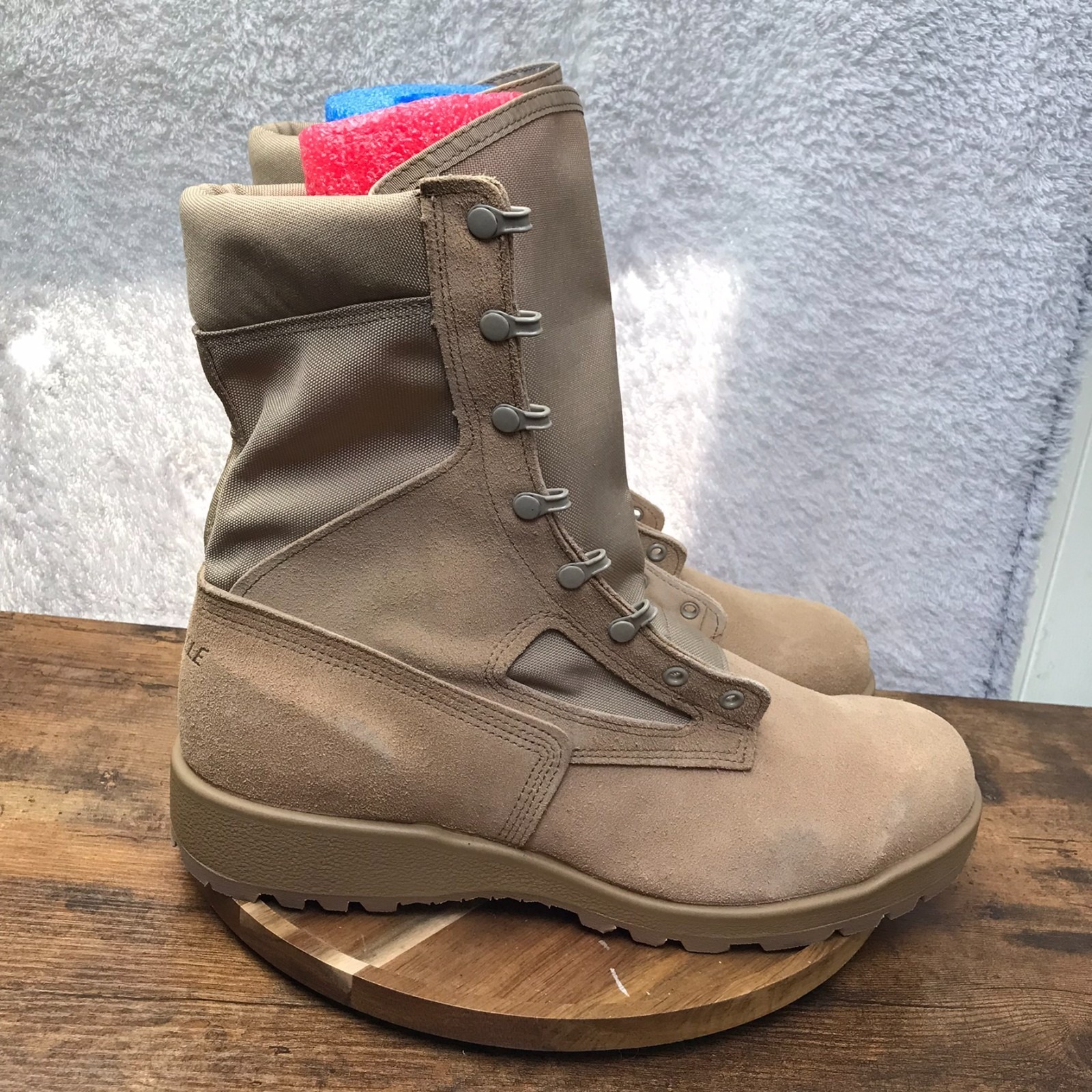 Belleville 390des Hot Weather Desert Tan Combat Boots Mens 13.5 Extra Wide New